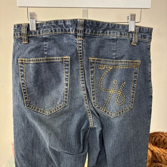 TOMMY HILFIGER Classic Blue Women's Jeans size 8 y2k 90s flare denim - Picture 4 of 13